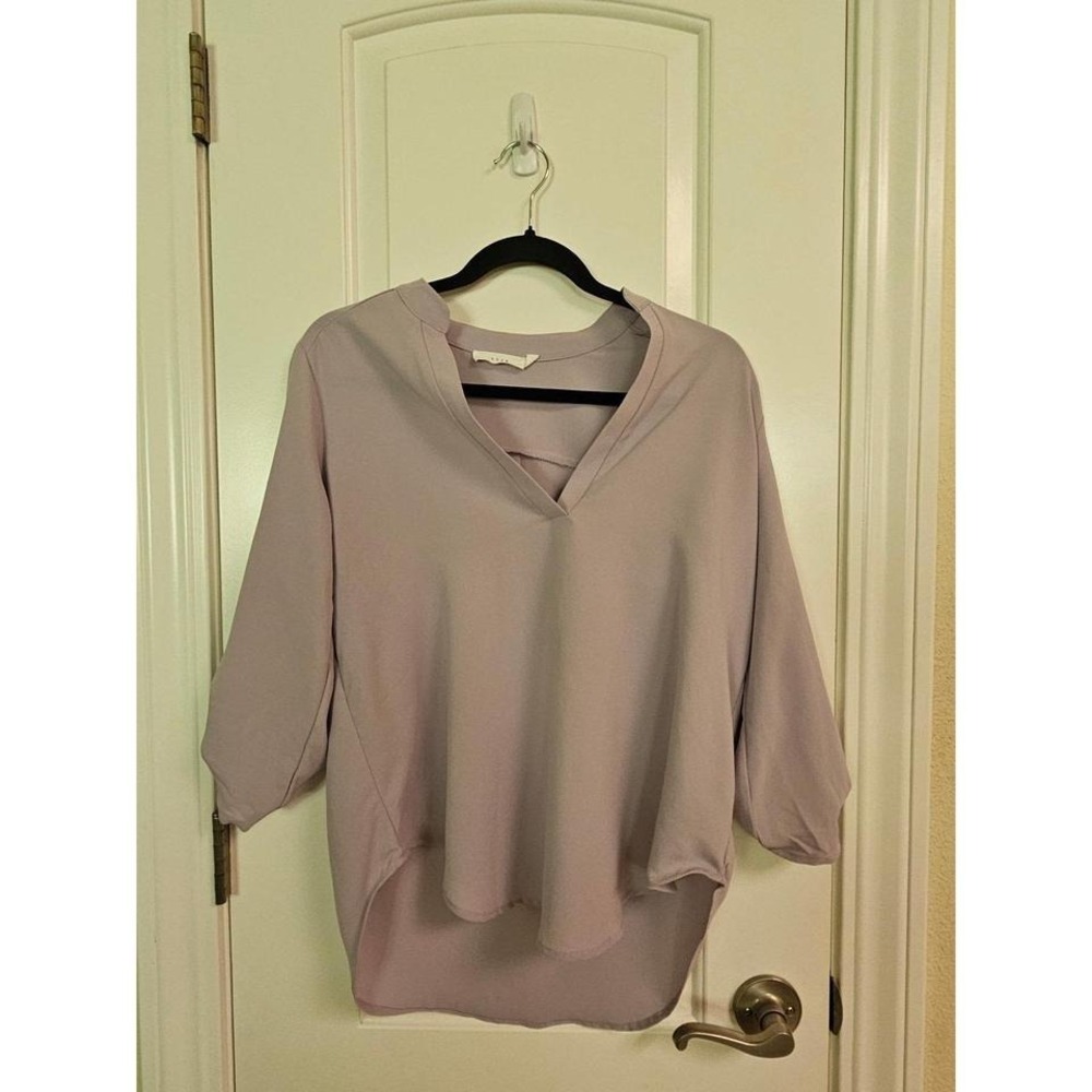 LUSH Blouse, muted  purple color, size small